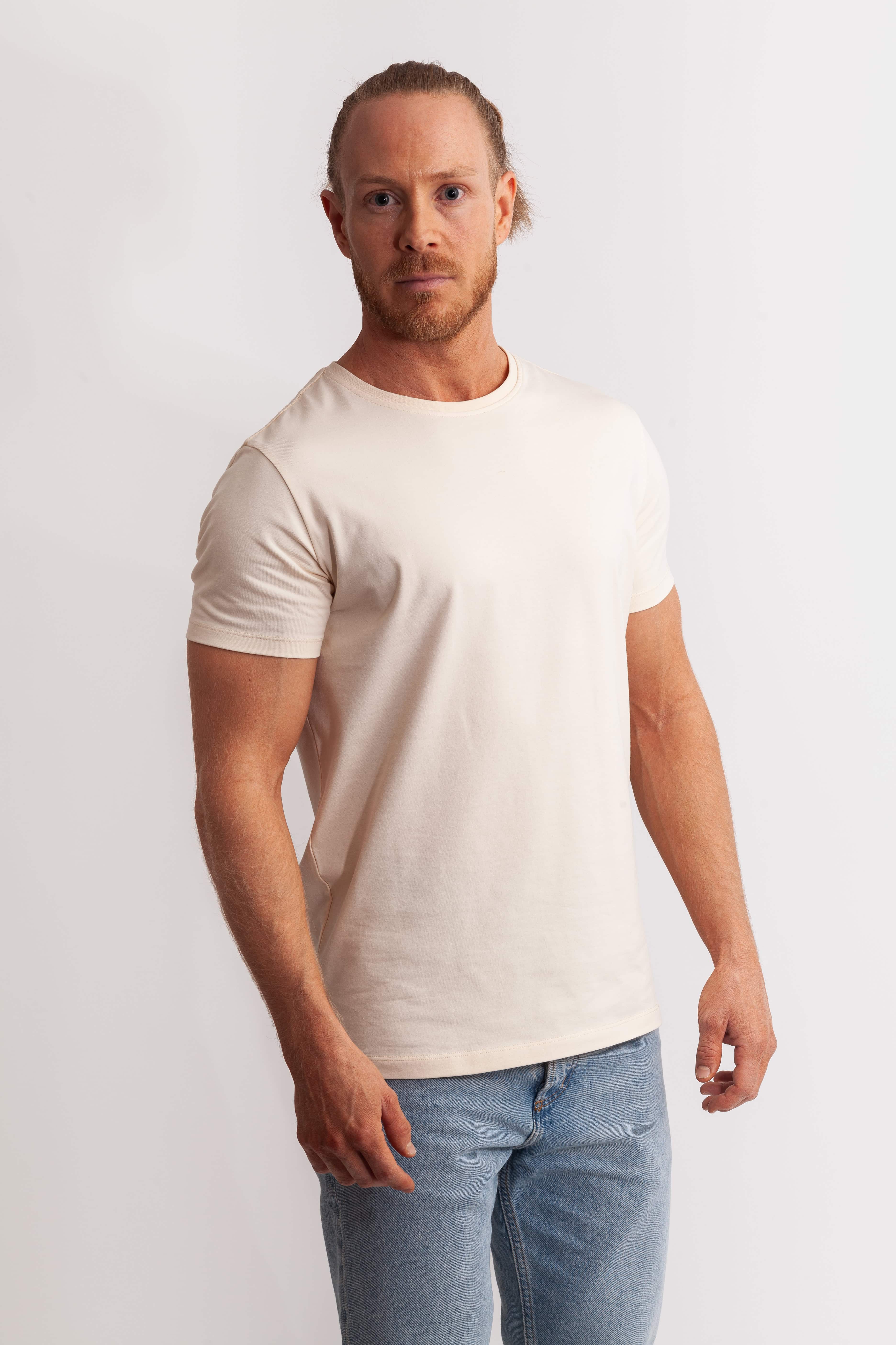 Crew Neck T-Shirt Ivory