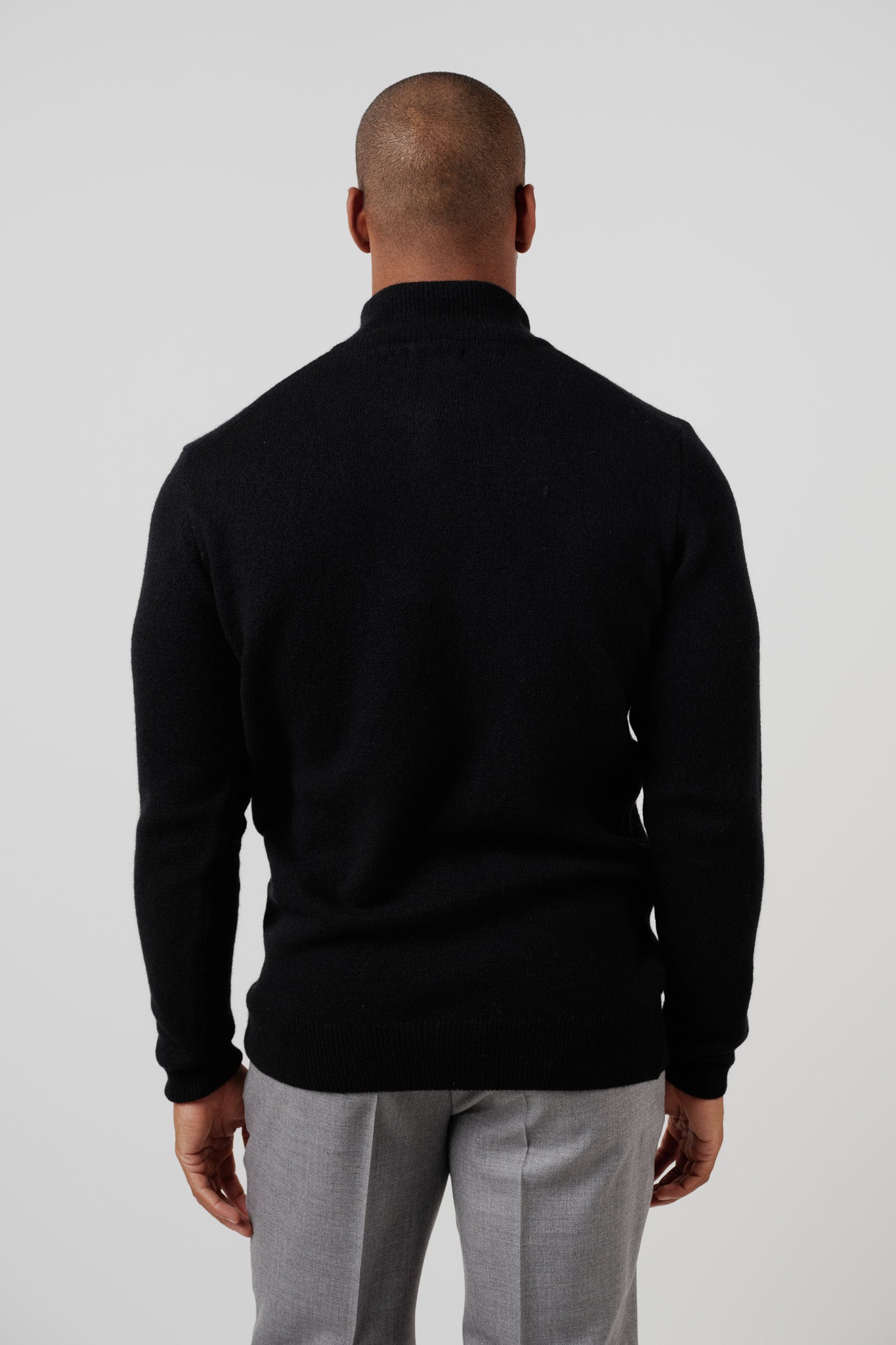 Quarter-Zip Sweater Black